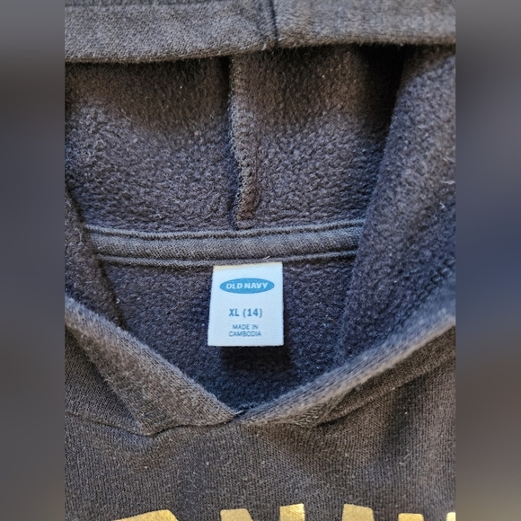 Old Navy, Black Pullover Hoodie, sz XL 14 - Picture 4 of 9
